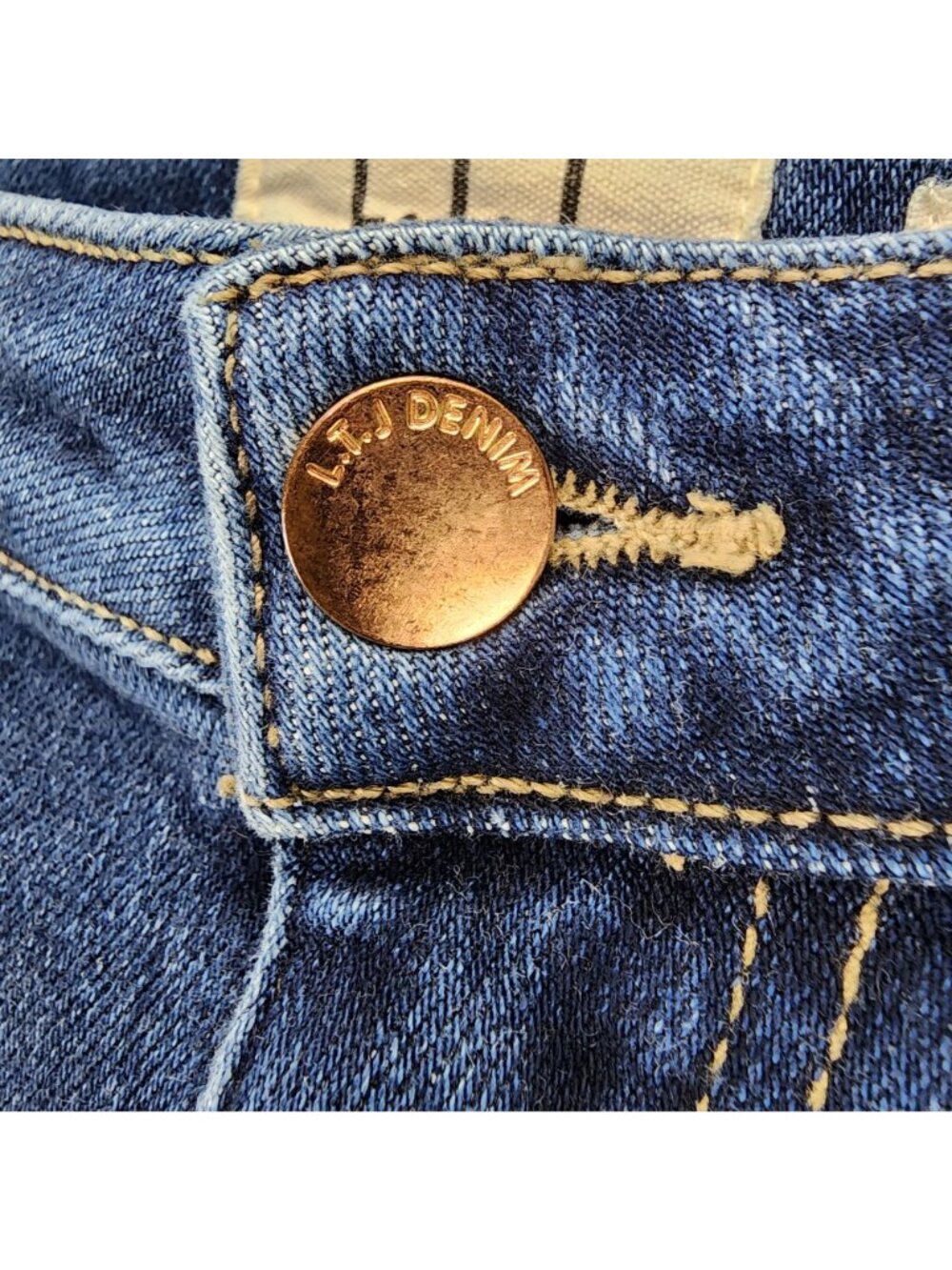 Letter To Juliet Jeans Womens 31 Bambino Blue Stretch Denim Bootcut *Read* - Picture 5 of 15